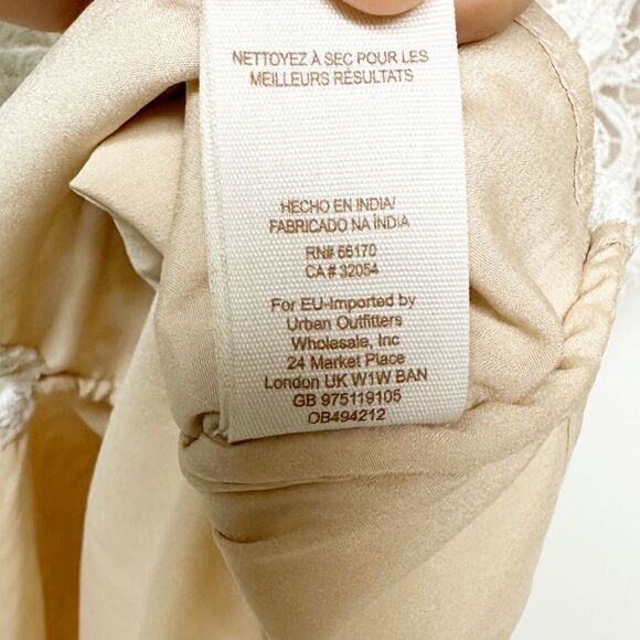 Free People Catalina Strapless Lace Bodycon Mini Dress White Size 6 - Picture 14 of 14